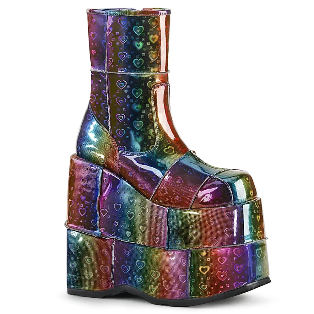 Homme Multicolore Bottines Demonia Stack-201 - france CMO-9190016