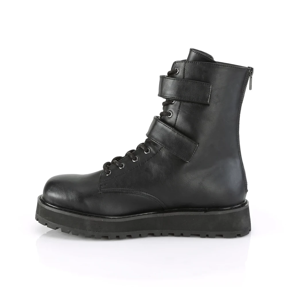 Homme Noir Bottines Demonia Valor-250 - france HBO-8867666