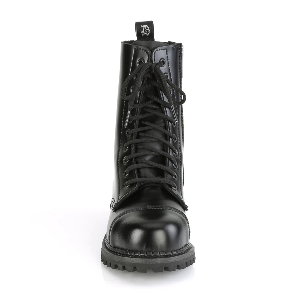 Homme Noir Bottines Demonia Riot-10 - france DPG-5935732