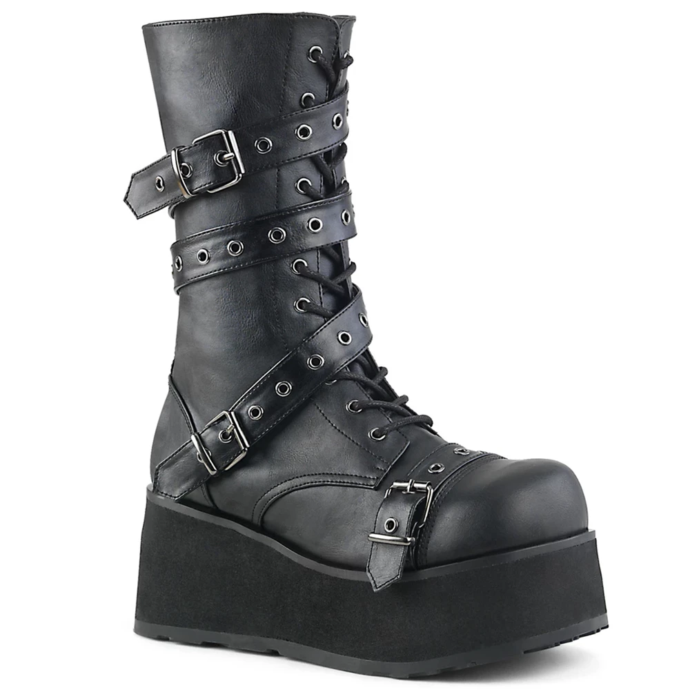 Homme Noir Bottines Demonia Trashville-205 - france JRC-2445603