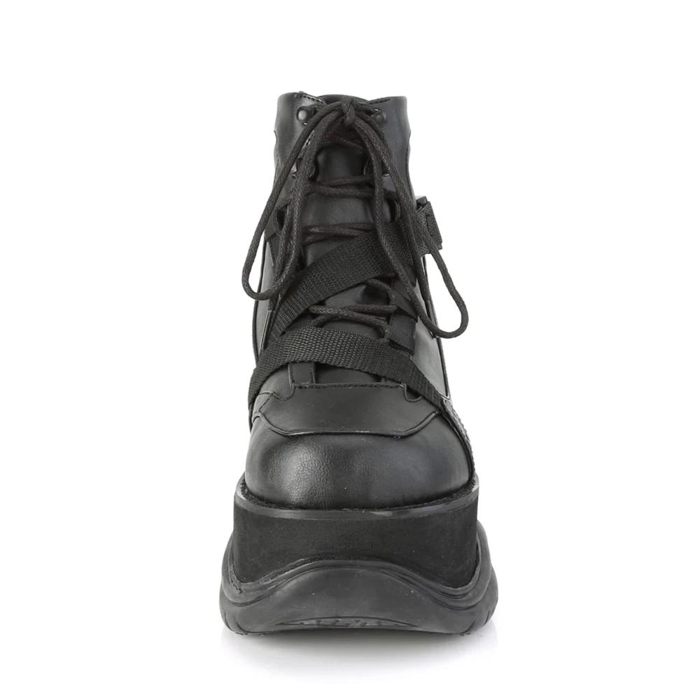 Homme Noir Bottines Demonia Neptune-181 - france SUH-2065236