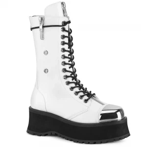 Homme Blanche Bottines Demonia Gravedigger-14 - france IYJ-6732656