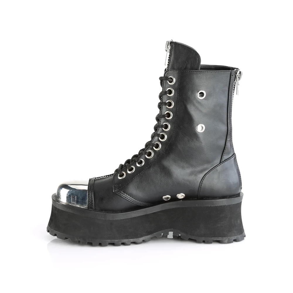 Homme Noir Bottines Demonia Gravedigger-10 - france SRD-5846619