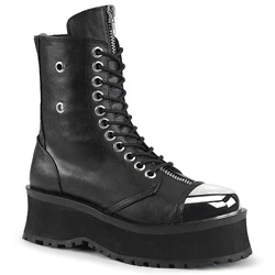 Homme Noir Bottines Demonia Gravedigger-10 - france SRD-5846619