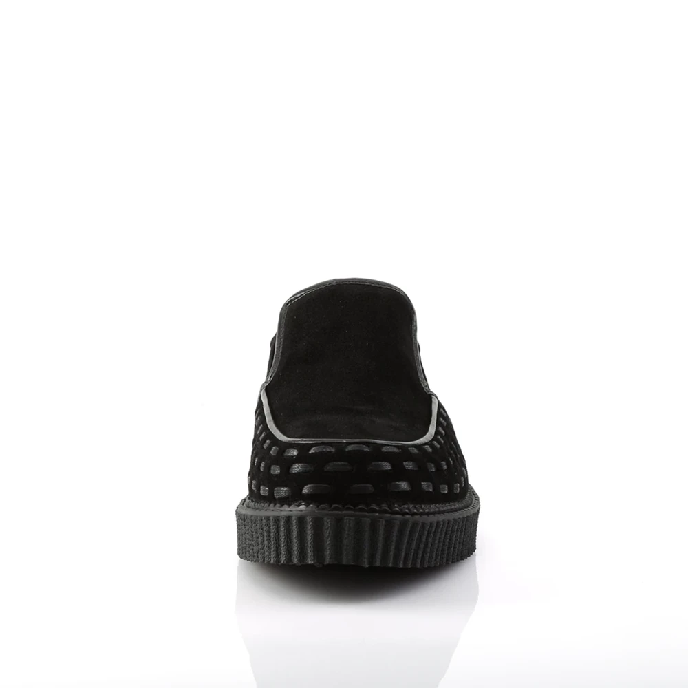 Homme Noir Chaussures Creepers Demonia V-CREEPER-607 - france TNT-8876336