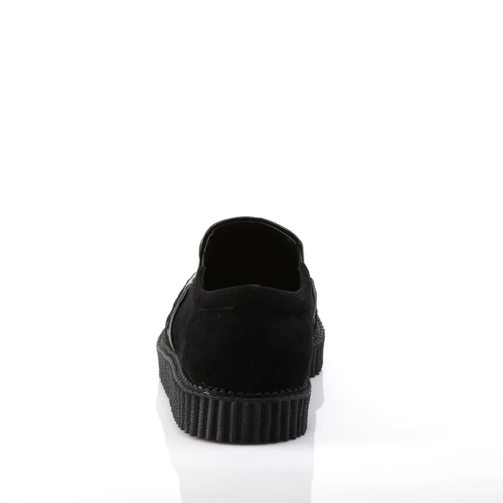 Homme Noir Chaussures Creepers Demonia V-CREEPER-607 - france TNT-8876336