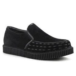 Homme Noir Chaussures Creepers Demonia V-CREEPER-607 - france TNT-8876336