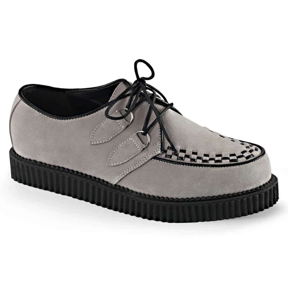 Homme Grise Chaussures Creepers Demonia Creeper-602S - france BEU-2317530