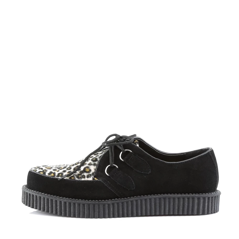 Homme Noir Chaussures Creepers Demonia Creeper-600 - france KXQ-5253493