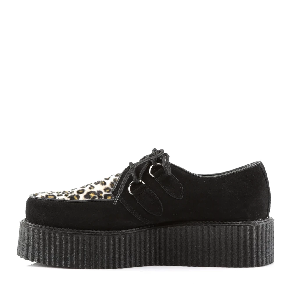 Homme Noir Chaussures Creepers Demonia Creeper-400 - france JDV-4314936