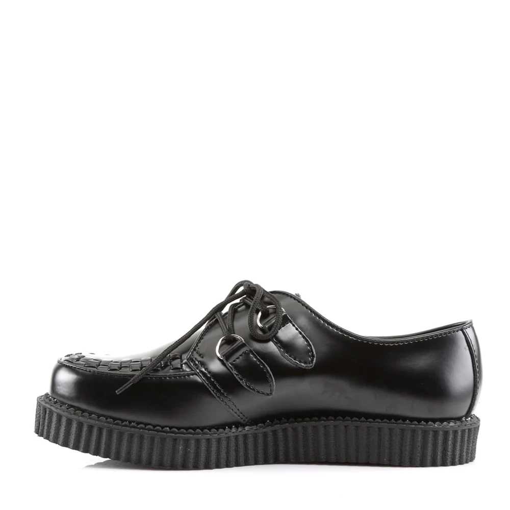 Homme Noir Chaussures Creepers Demonia Creeper-602 - france ZPU-8569725