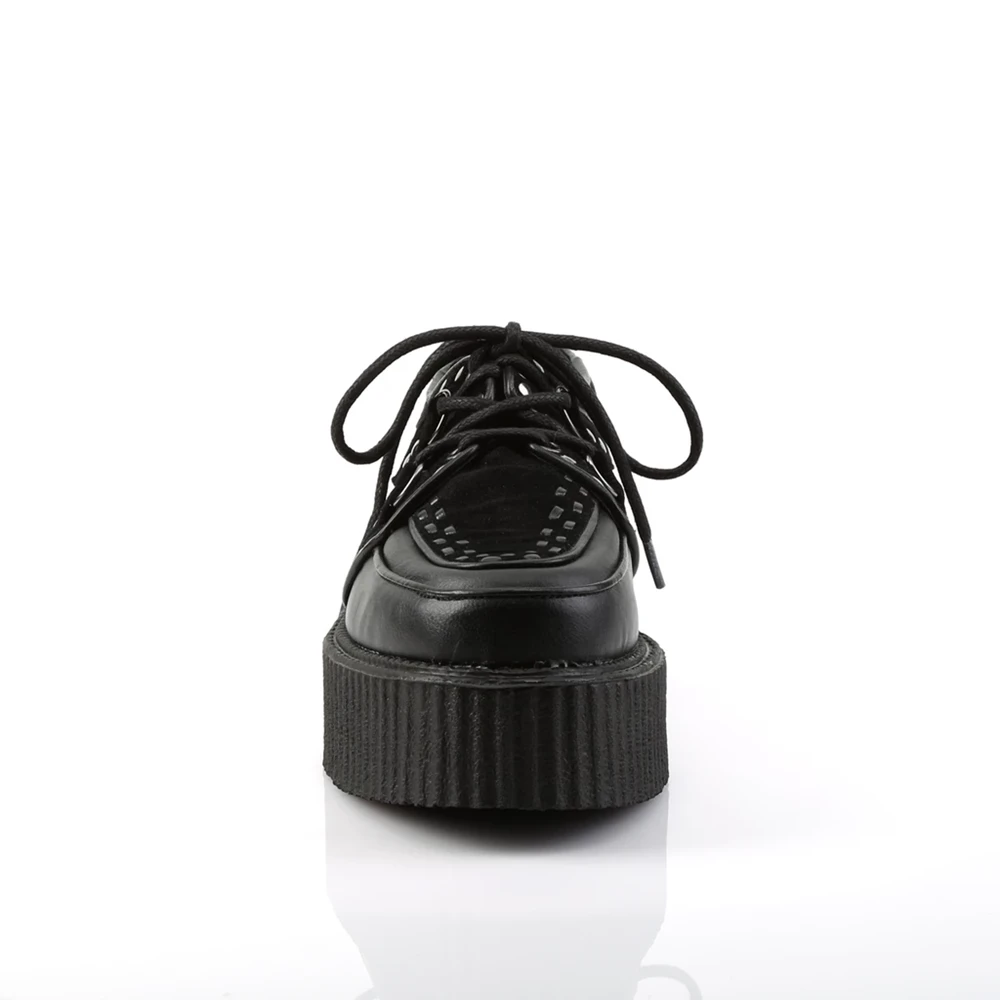 Homme Noir Chaussures Creepers Demonia V-CREEPER-535 - france GJS-7388211