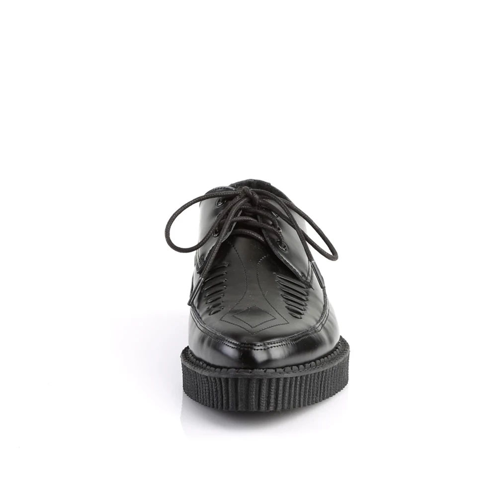 Homme Noir Chaussures Creepers Demonia Creeper-712 - france IDZ-4112548