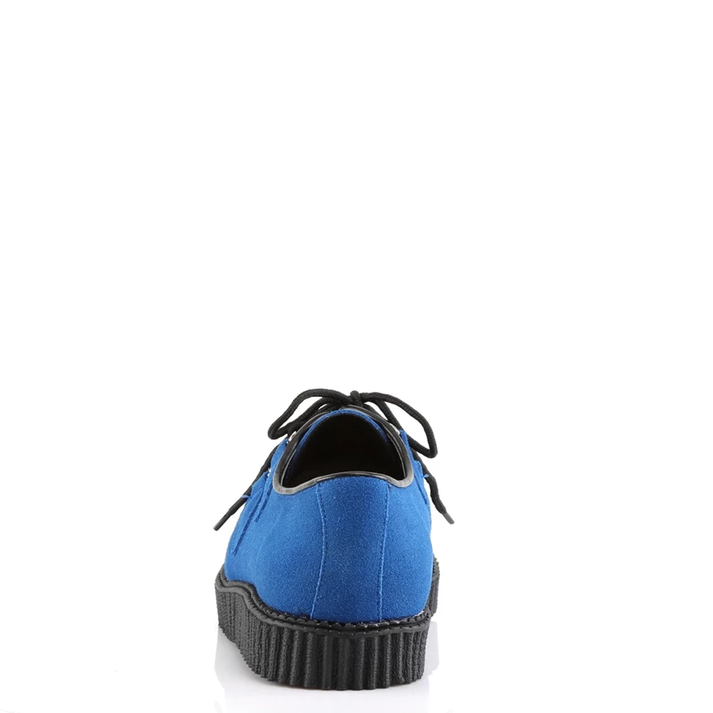 Homme Bleu Royal Bleu Chaussures Creepers Demonia Creeper-602S - france KJV-1165178