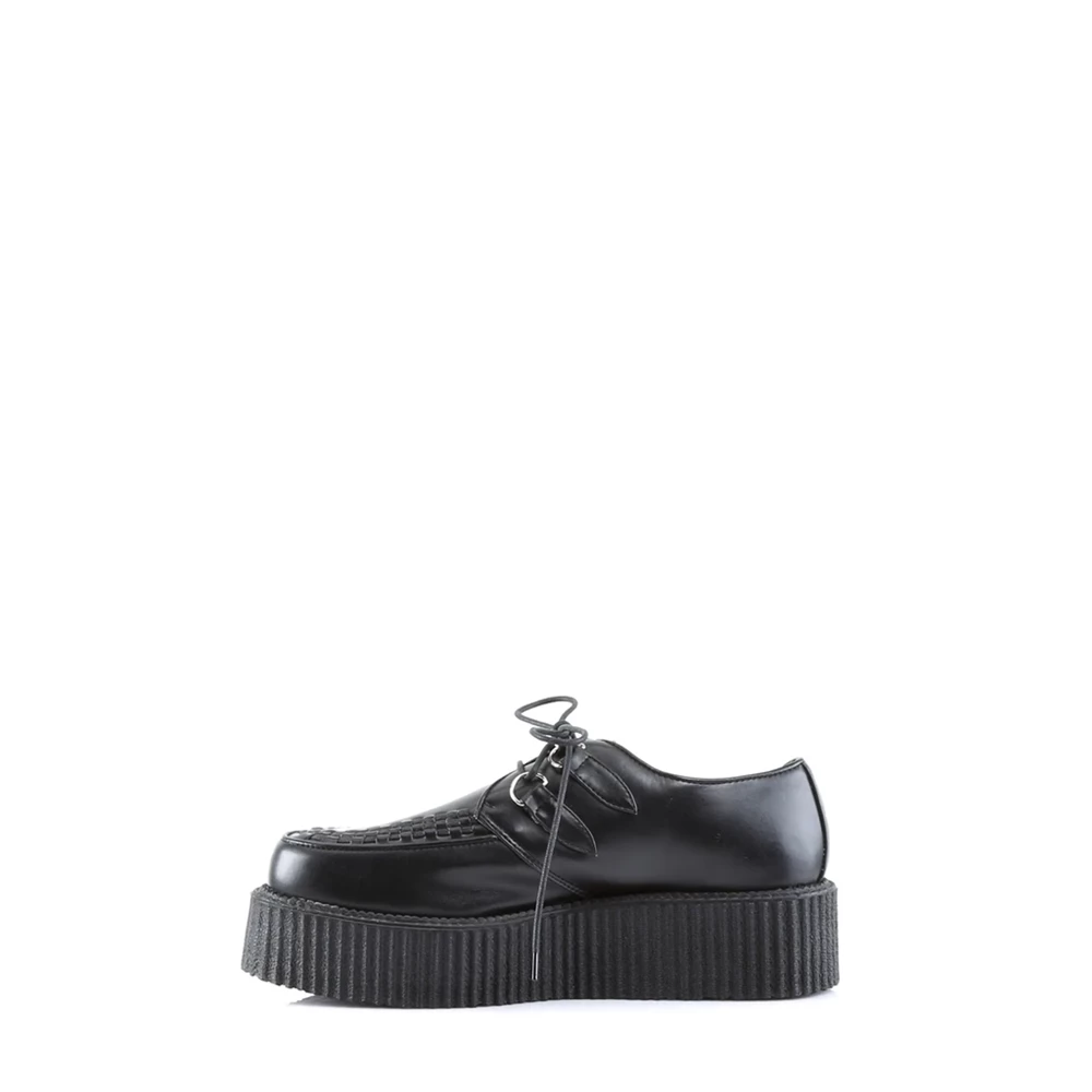 Homme Noir Chaussures Creepers Demonia V-CREEPER-502 - france WCP-7239131