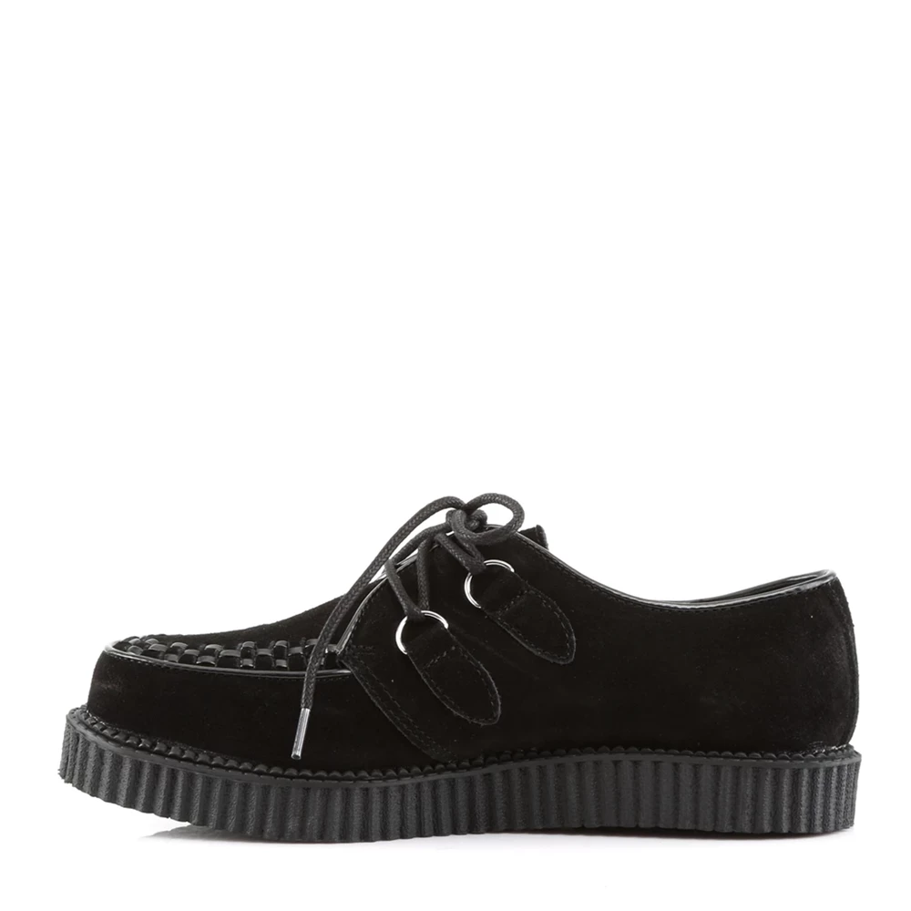 Homme Noir Chaussures Creepers Demonia Creeper-602S - france XZJ-6304395