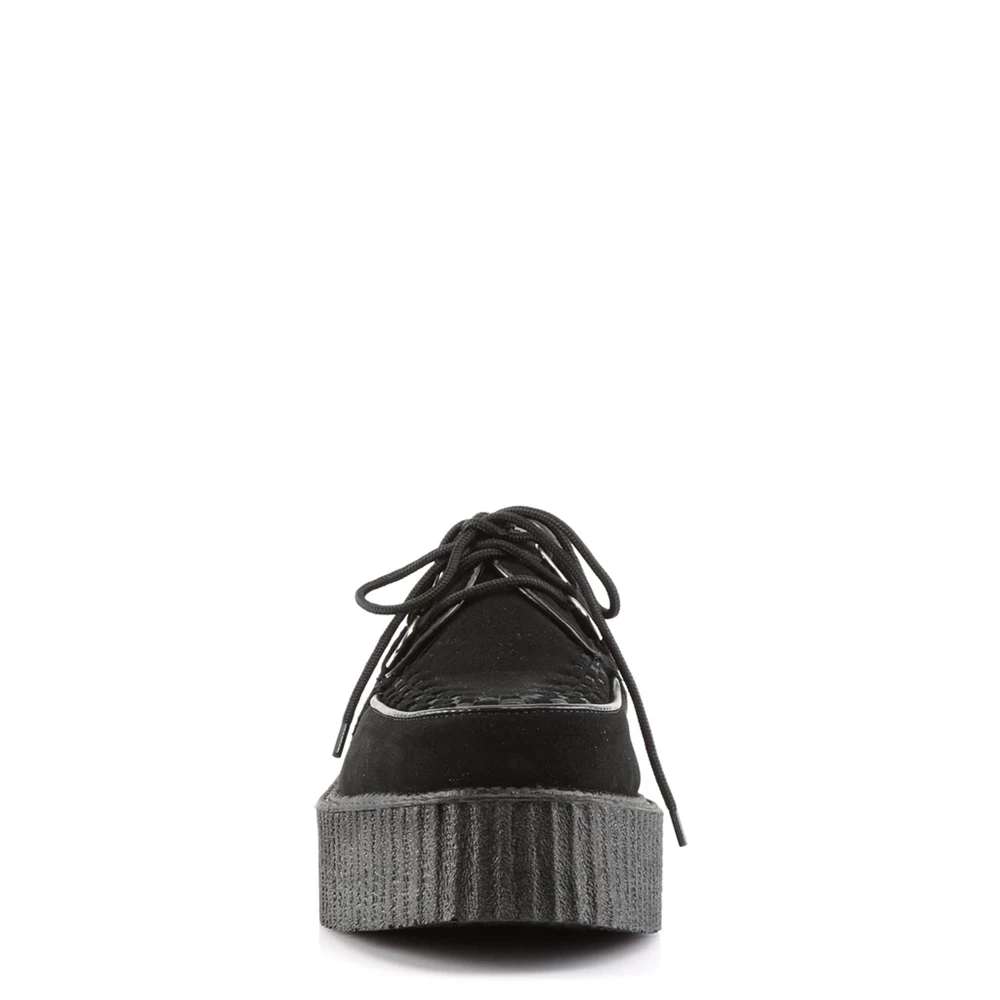 Homme Noir Chaussures Creepers Demonia Creeper-402S - france BFJ-6823667