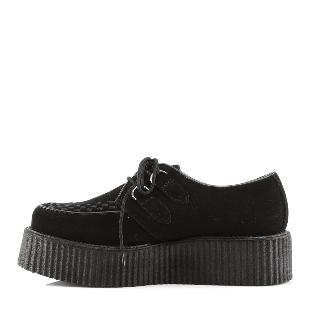 Homme Noir Chaussures Creepers Demonia Creeper-402S - france BFJ-6823667