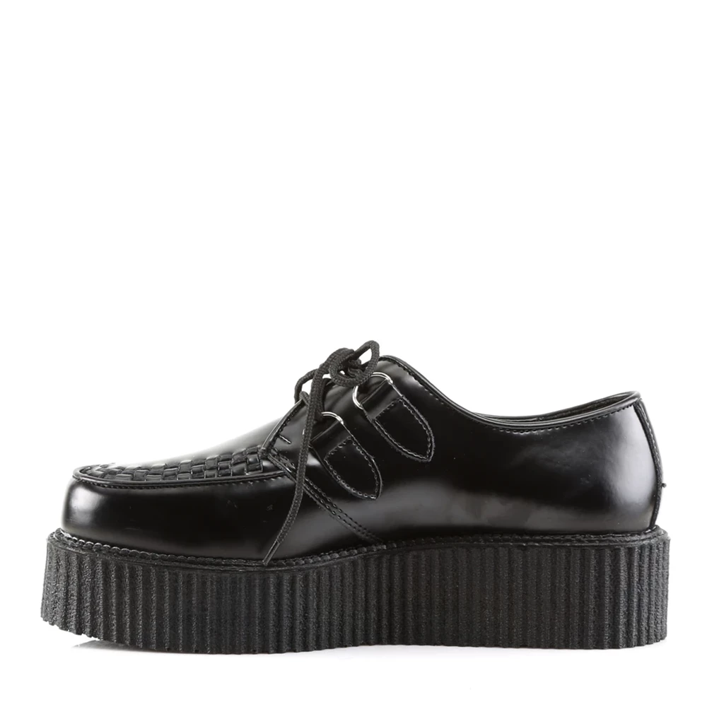 Homme Noir Chaussures Creepers Demonia Creeper-402 - france KJQ-6210879