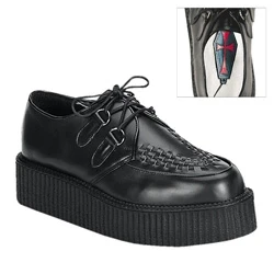 Homme Noir Chaussures Creepers Demonia Creeper-402 - france KJQ-6210879