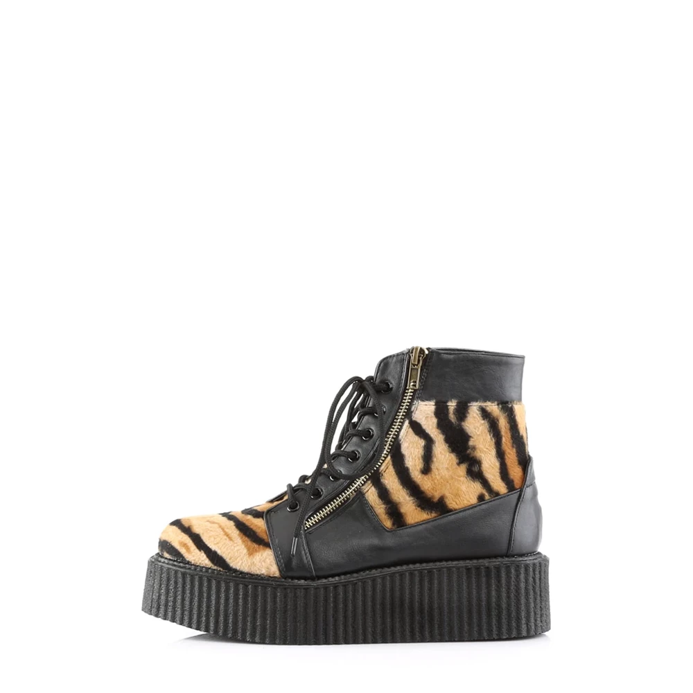 Homme Noir Chaussures Creepers Demonia V-CREEPER-571 - france PWM-9510914