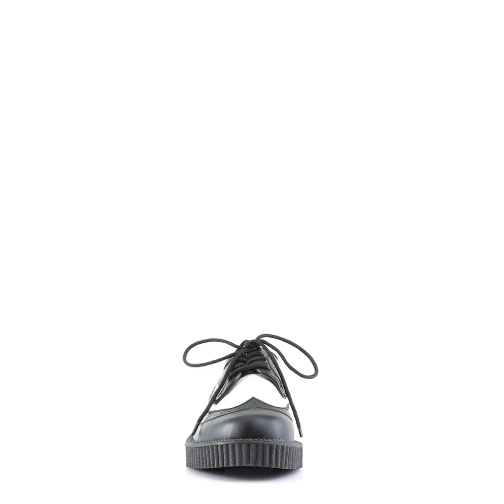 Homme Noir Blanche Chaussures Creepers Demonia Creeper-608 - france TXN-8322408