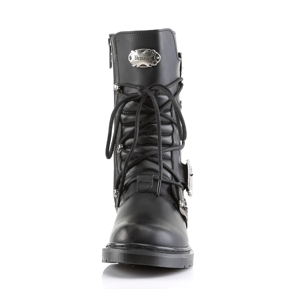 Homme Noir Bottes Hautes Demonia Defiant-306 - france FIK-1353833