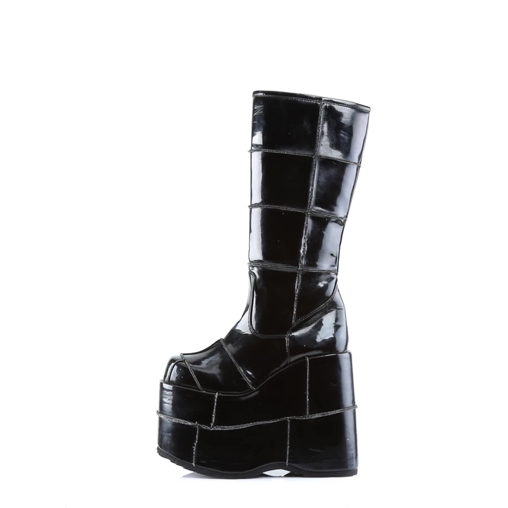 Homme Noir Bottes Hautes Demonia Stack-301 - france NGA-3632454