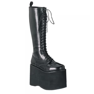 Homme Noir Bottes Hautes Demonia Mega-602 - france YIJ-1849871