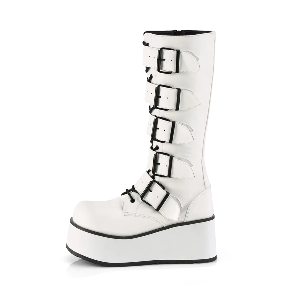 Homme Blanche Bottes Hautes Demonia Trashville-518 - france AQQ-4626966