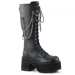 Homme Noir Bottes Hautes Demonia Ranger-303 - france GBM-9928975