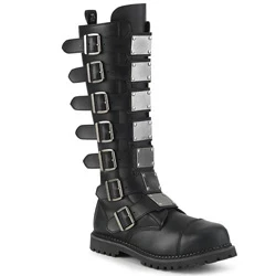 Homme Noir Bottes Hautes Demonia Riot-21MP - france HXZ-5688172