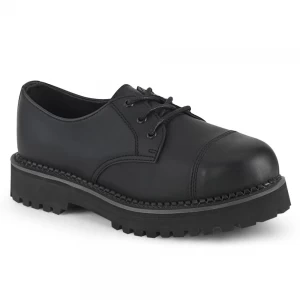 Homme Noir Chaussures Plateforme Demonia Riot-03 - france AUA-8871696