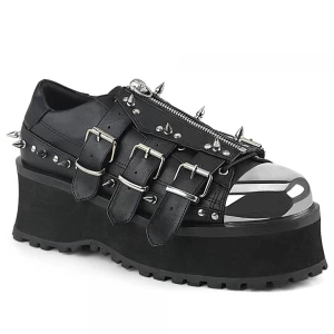 Homme Noir Chaussures Plateforme Demonia Gravedigger-03 - france YIR-1080840