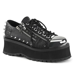 Homme Noir Chaussures Plateforme Demonia Gravedigger-04 - france LMJ-1489329