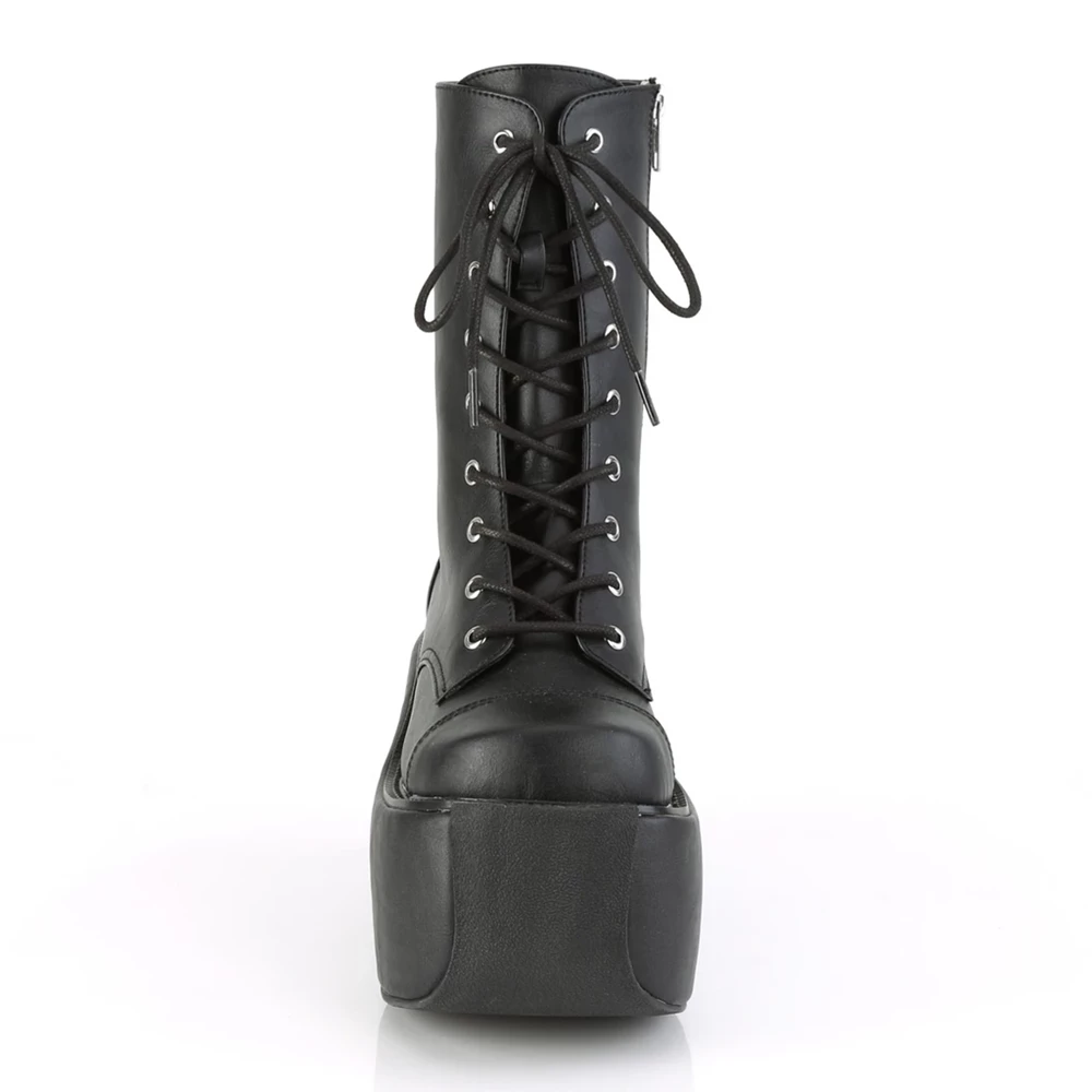 Femme Noir Bottines Demonia Violet-120 - france HUK-3791260