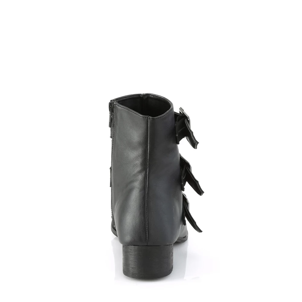 Femme Noir Bottines Demonia Warlock-50-C - france NSQ-7202157