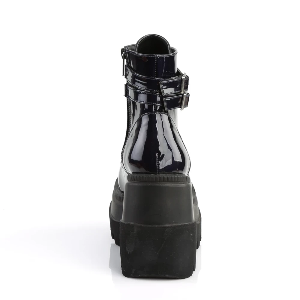 Femme Noir Bottines Demonia Shaker-52 - france RVR-5471097