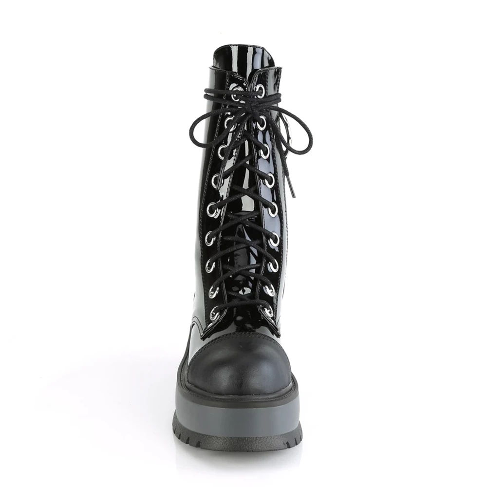 Femme Noir Bottines Demonia Slacker-220-1 - france XQD-2512646