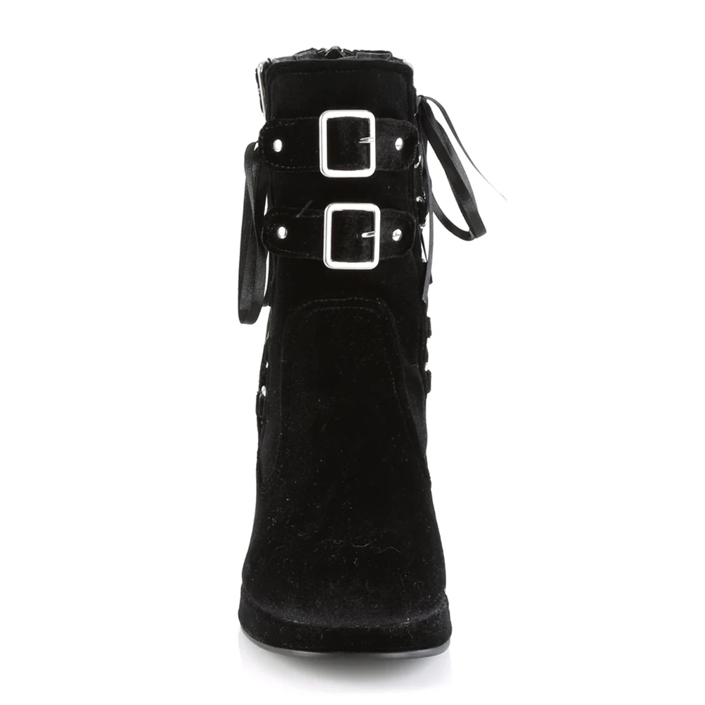 Femme Noir Bottines Demonia Crypto-51 - france RZC-3306935