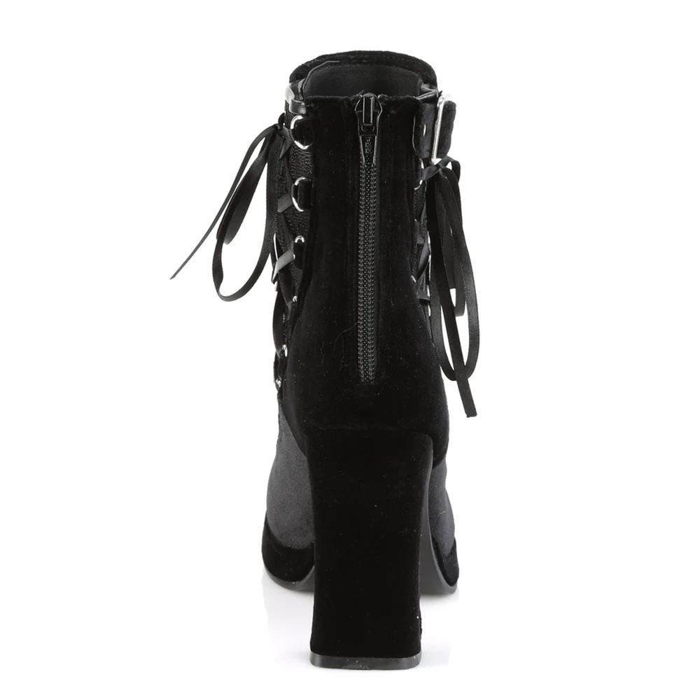 Femme Noir Bottines Demonia Crypto-51 - france RZC-3306935