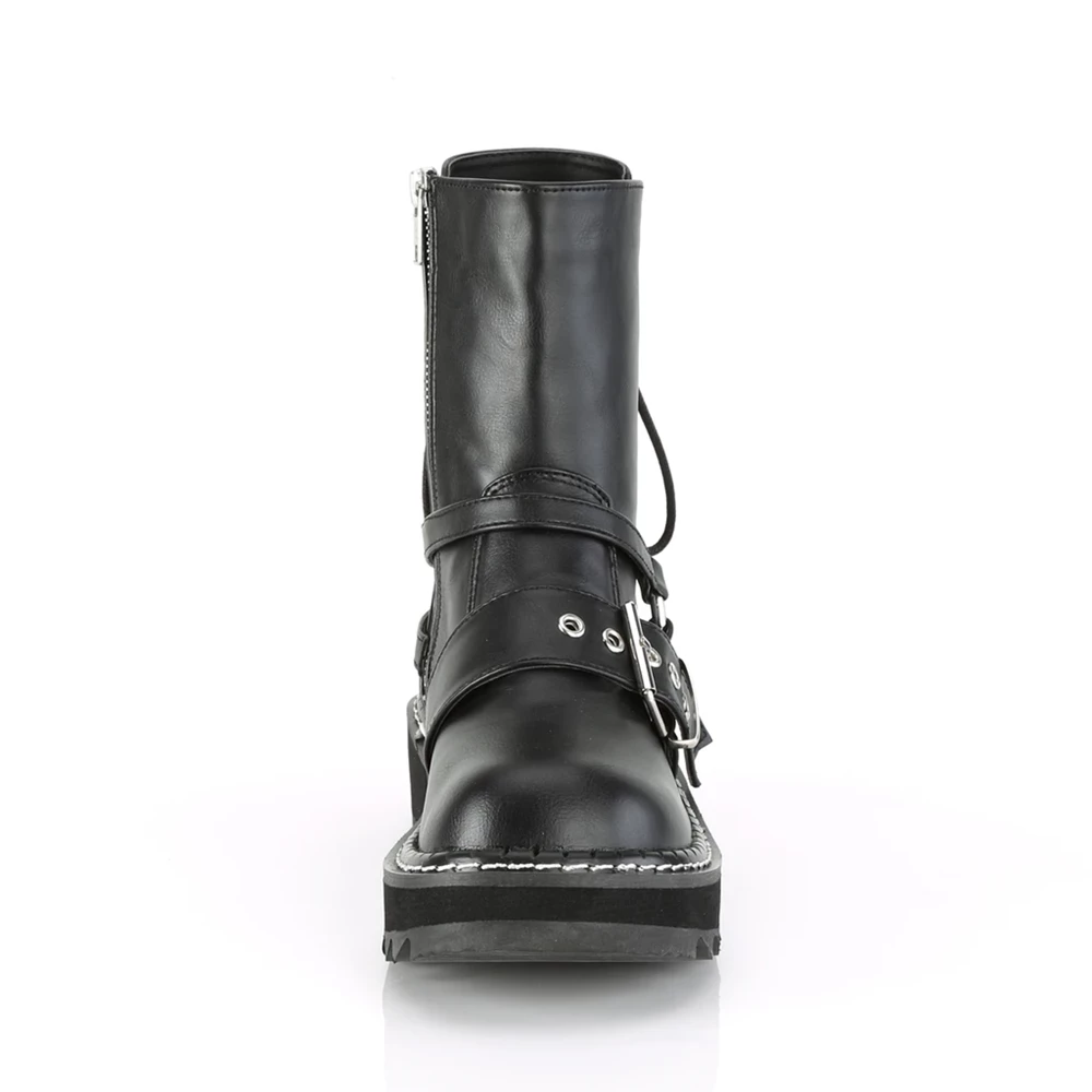 Femme Noir Bottines Demonia Lilith-210 - france GSZ-9010903