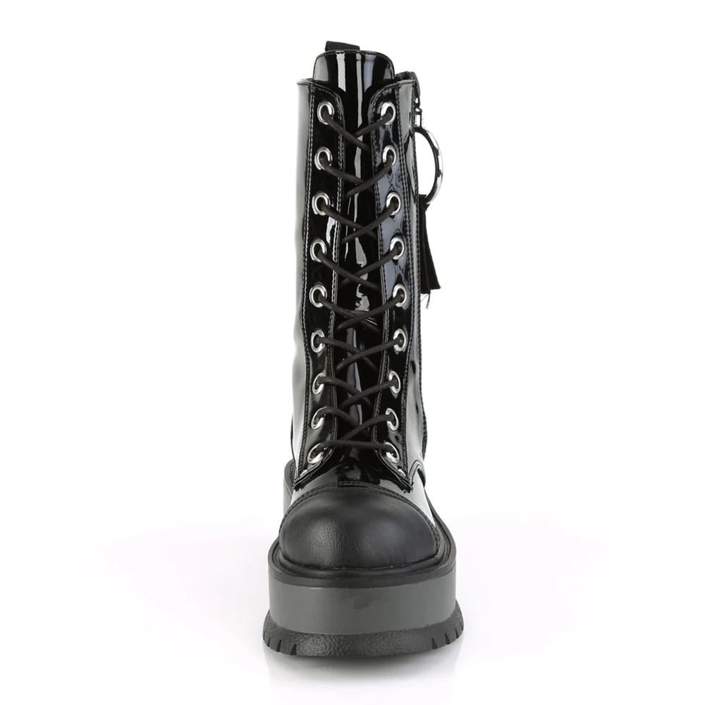 Femme Noir Bottines Demonia Slacker-220 - france ZQE-4057543