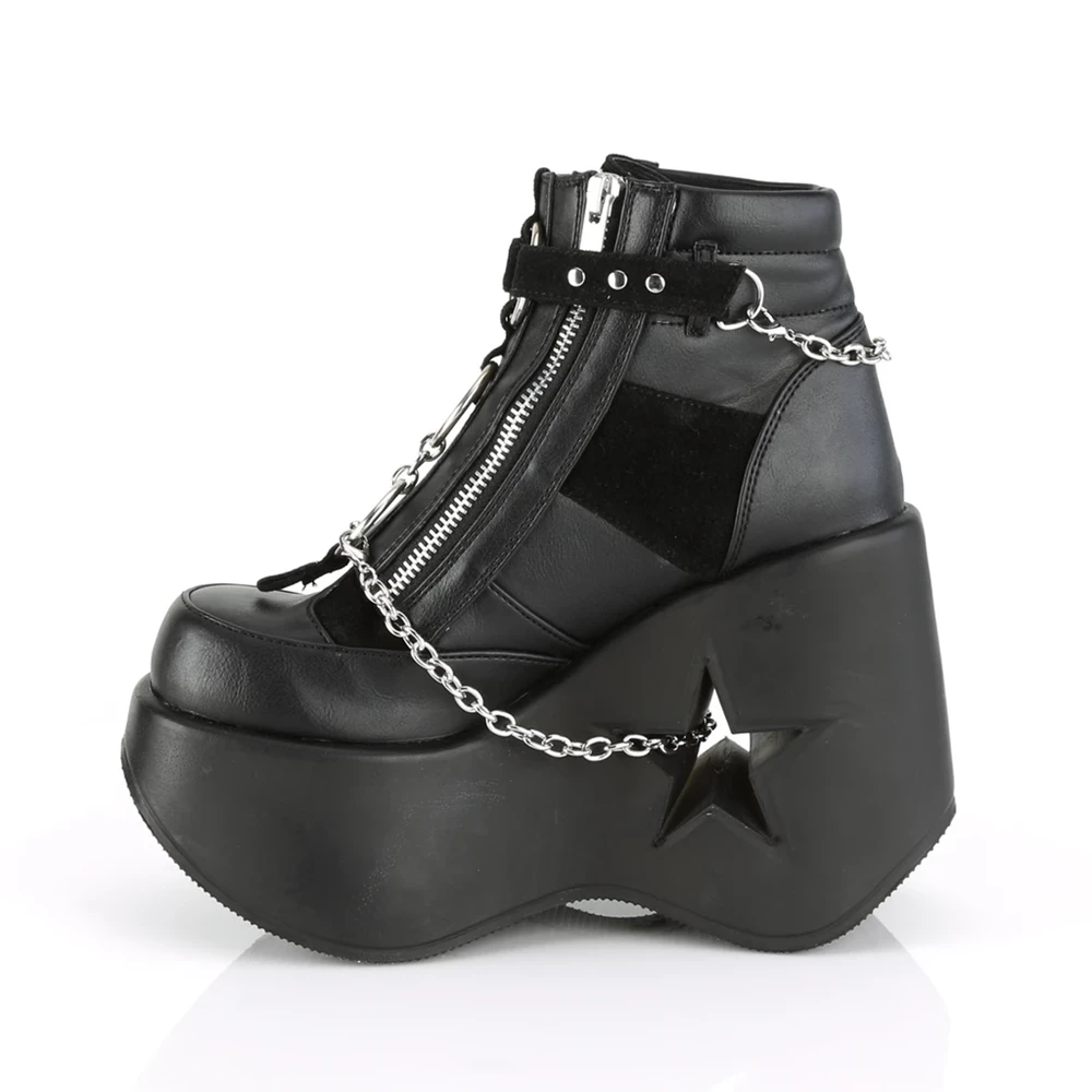 Femme Noir Bottines Demonia Dynamite-101 - france GMR-7430778