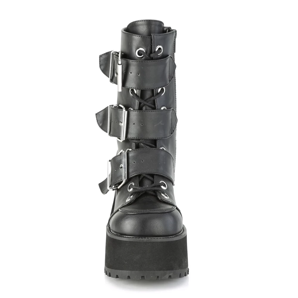 Femme Noir Bottines Demonia Ranger-308 - france ATB-1220951