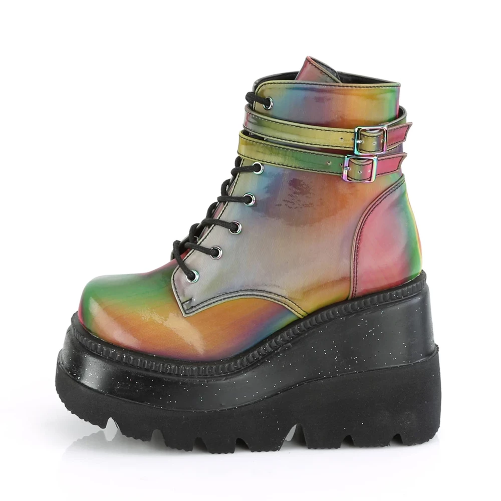 Femme Multicolore Bottines Demonia Shaker-52 - france TMQ-2918610