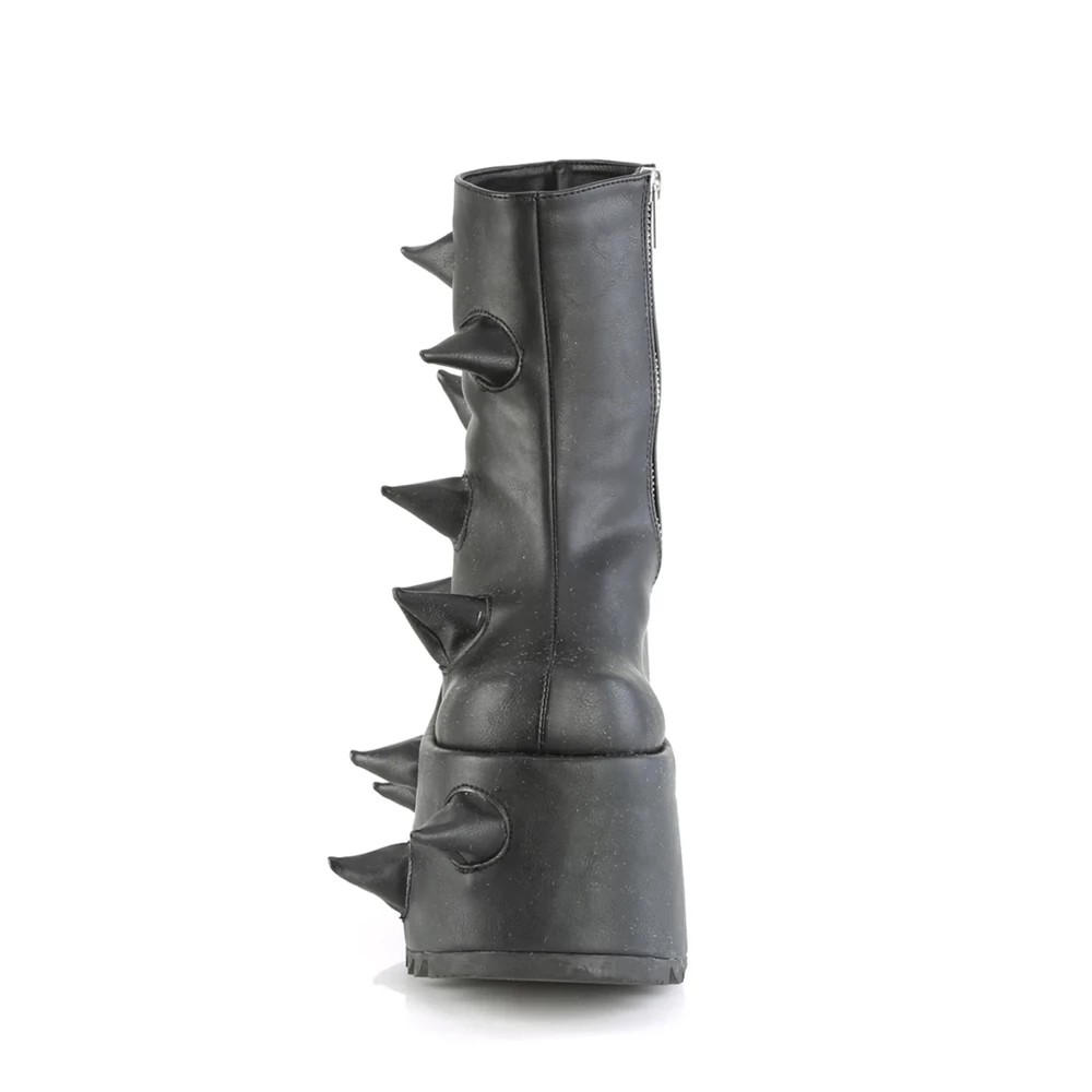 Femme Noir Bottines Demonia Slay-77 - france TXW-0175077