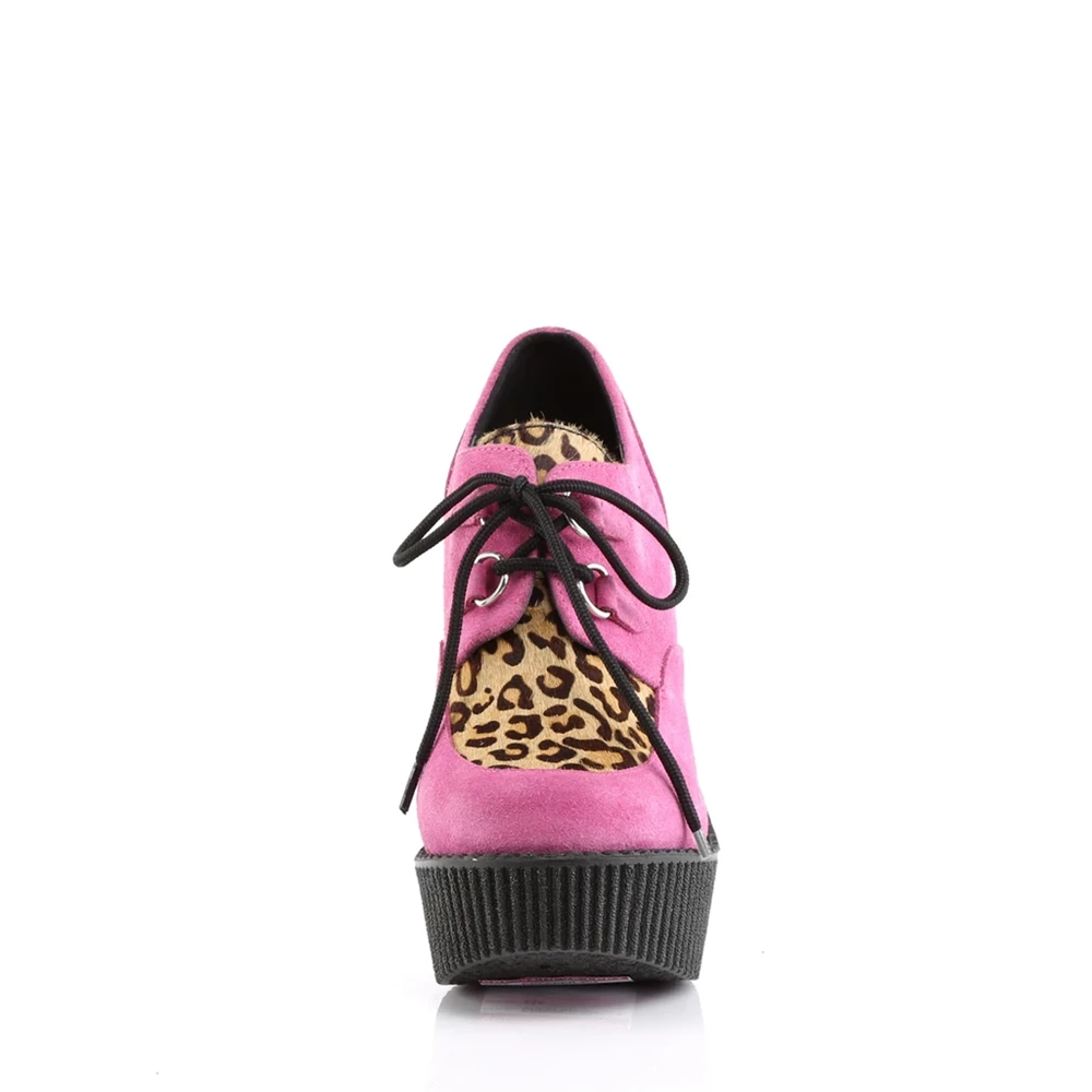 Femme HotPink Chaussures Creepers Demonia Creeper-304 - france NVY-2617816