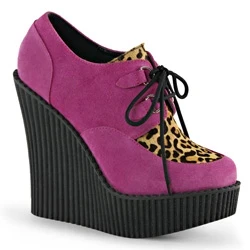 Femme HotPink Chaussures Creepers Demonia Creeper-304 - france NVY-2617816