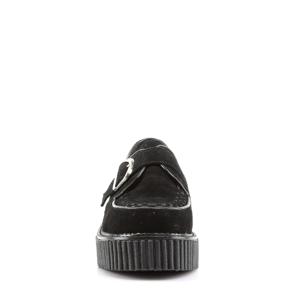 Femme Noir Chaussures Creepers Demonia Creeper-118 - france ESC-5262313